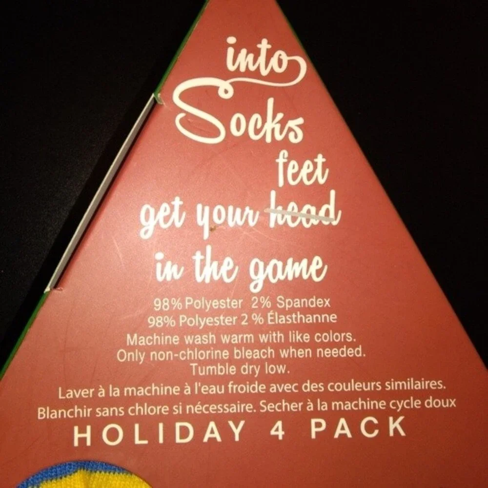 Into Socks 4 pair Holiday Gift Set
